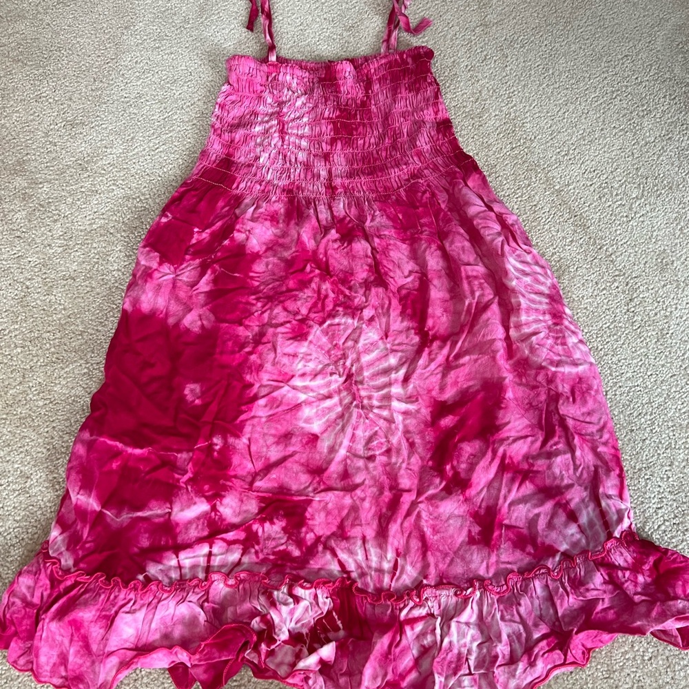 Pink Tie-Dye Sundress